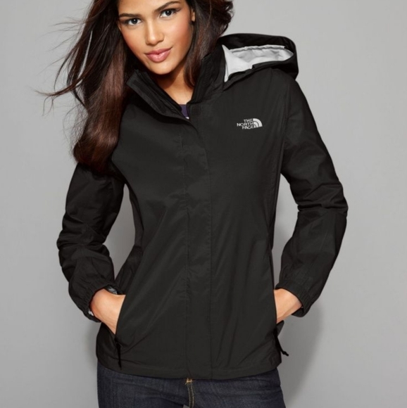 Women's The North Face black windbreaker vent nylon jacket size xs (small)